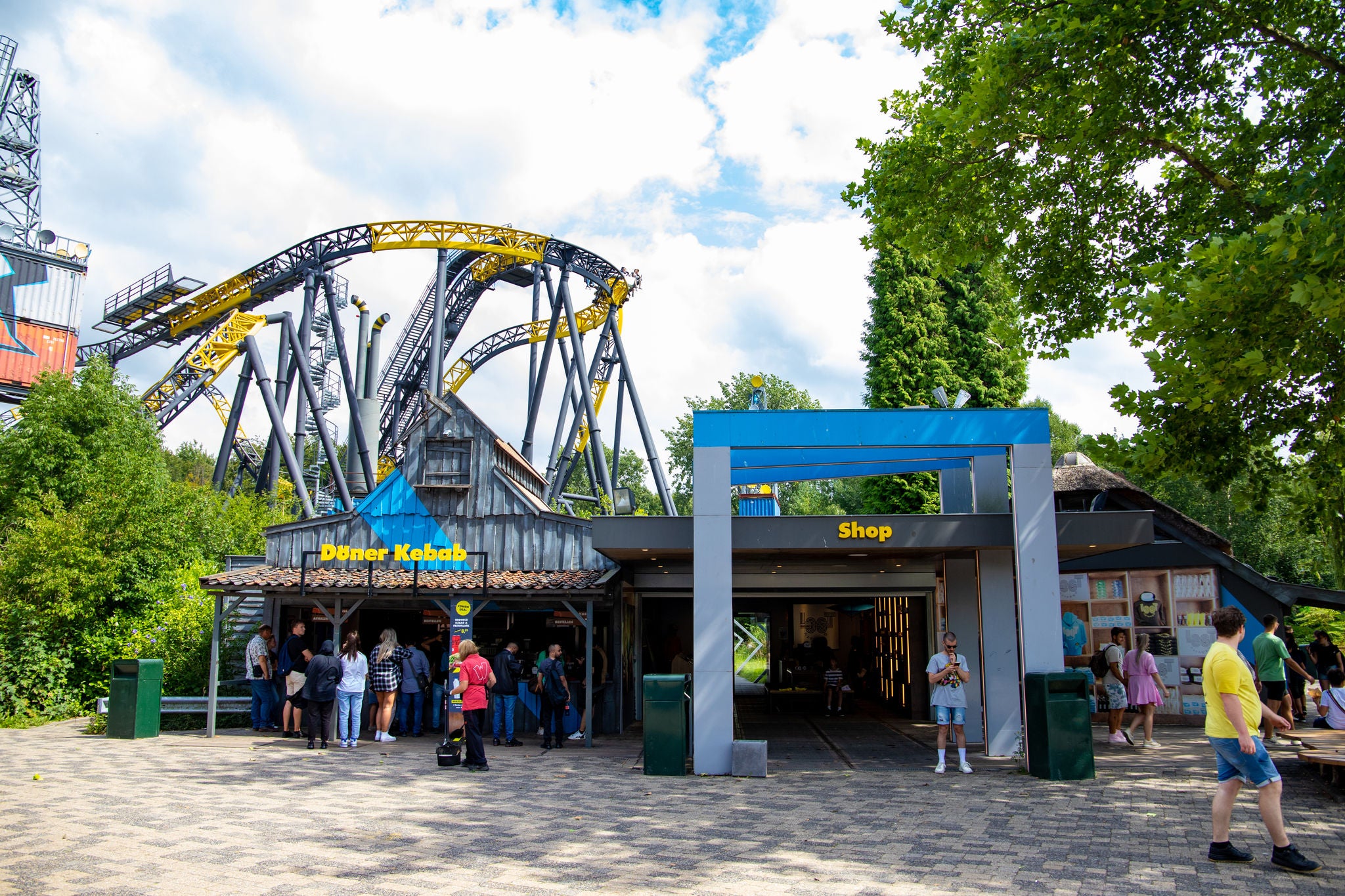 Een overzicht van Zero Zone in Walibi Holland.