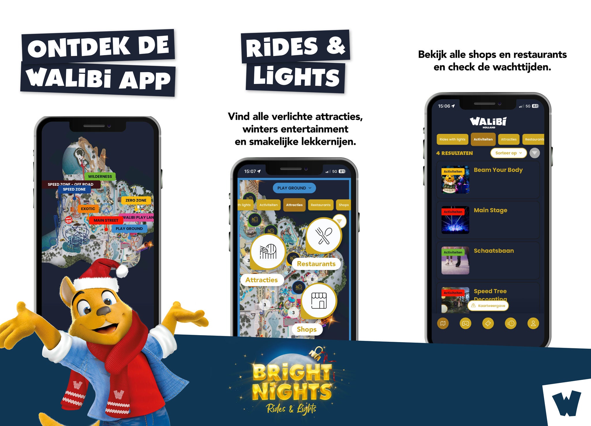 Download de Walibi app en haal het maximale uit je bezoek.