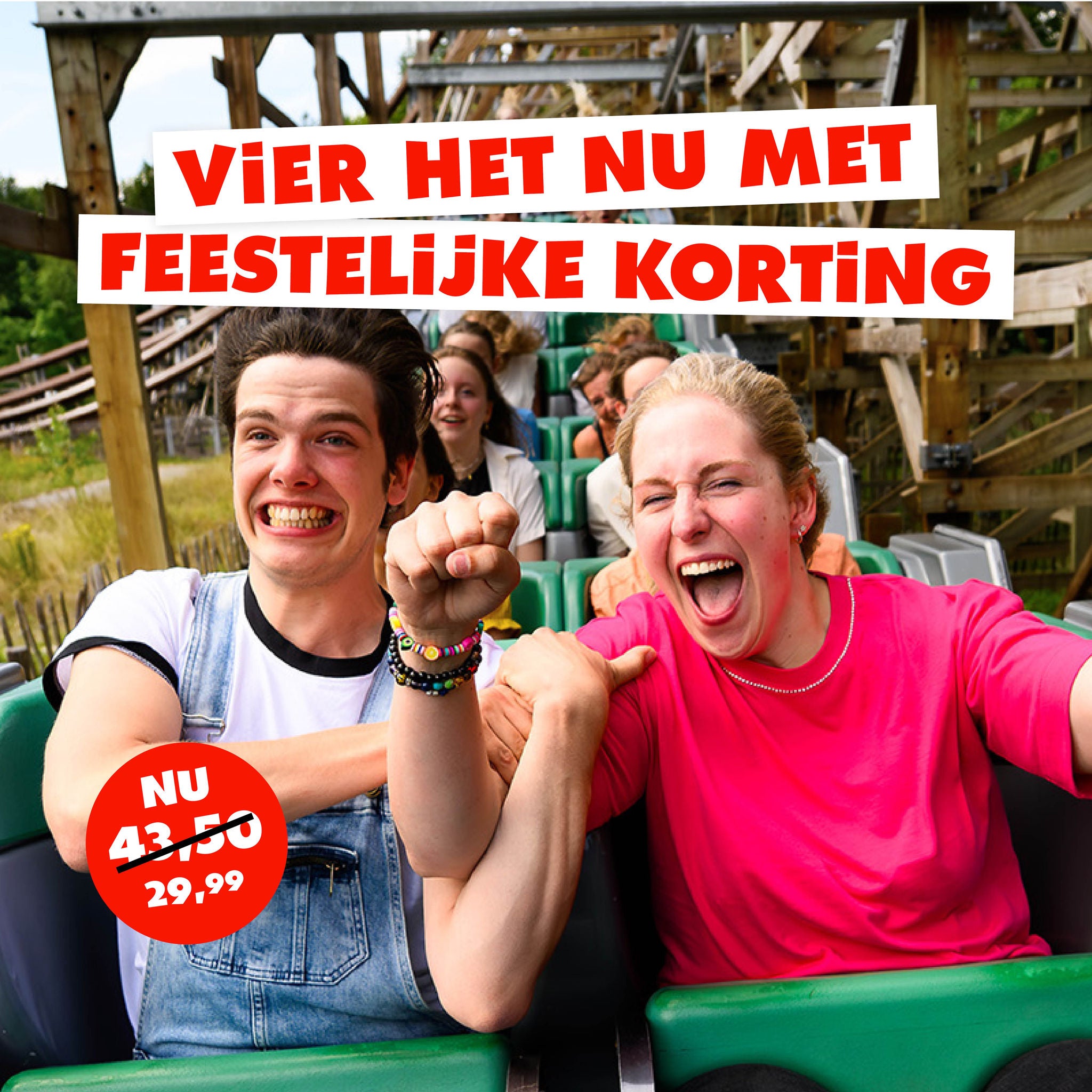 Ben je geslaagd? Kom het vieren in Walibi!