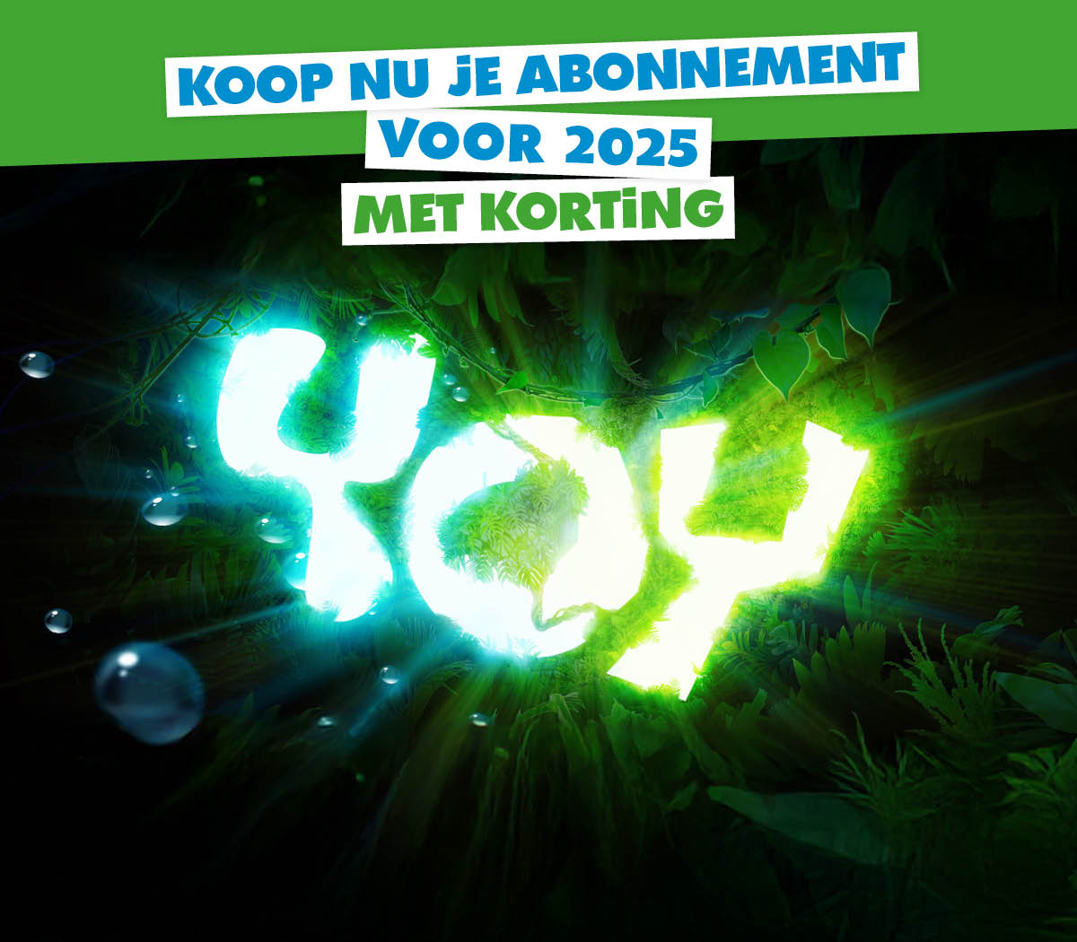 Korting op een abonnement voor een jaar lang toegang tot ons attractiepark.