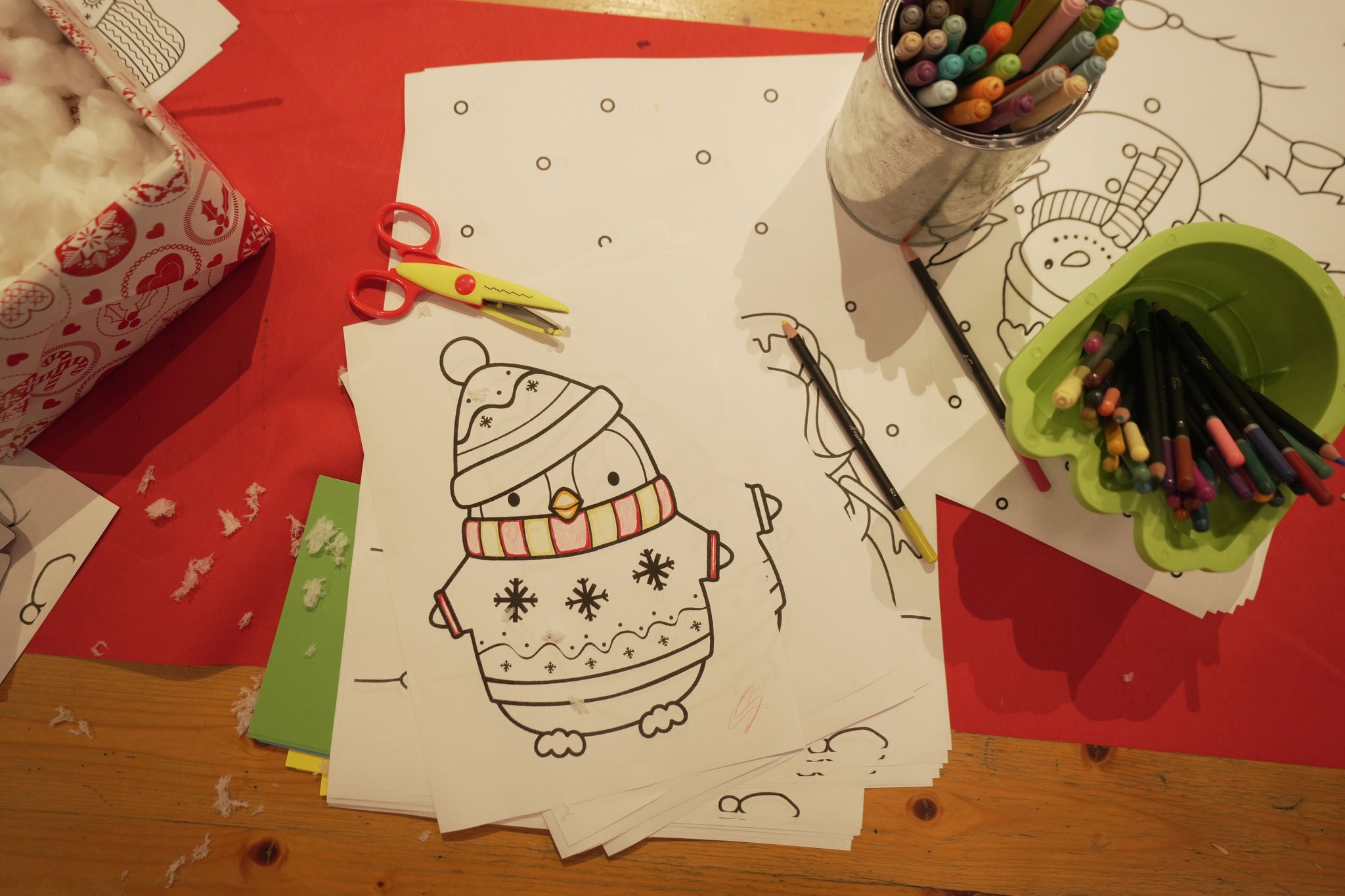 Take a break and warm up in Santa's Workshop.