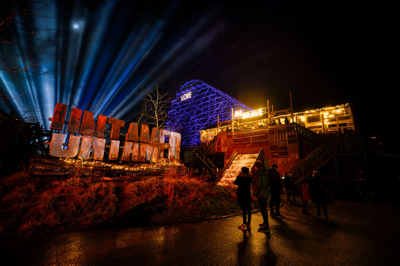 Experience UNTAMED with an impressive light show.